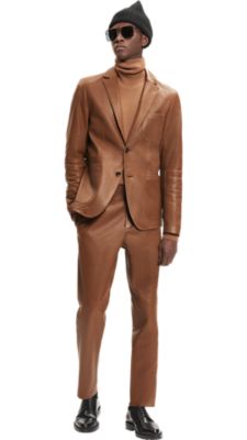 hugo boss brown suit