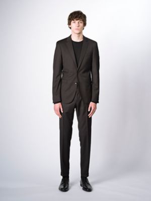 Man in blauw extra slim-fit pak van BOSS