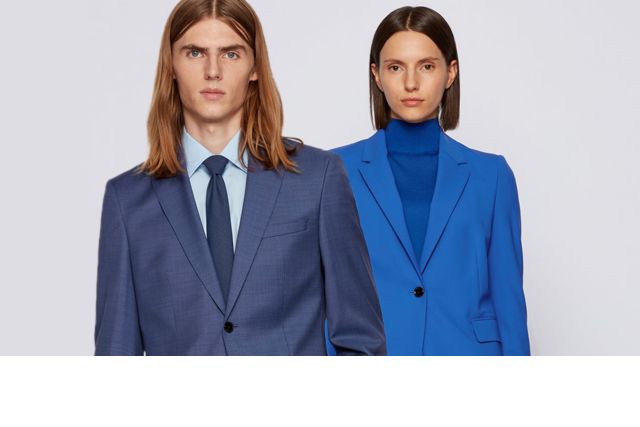 BOSSのトレーサブルウールを使用したファッションアイテム