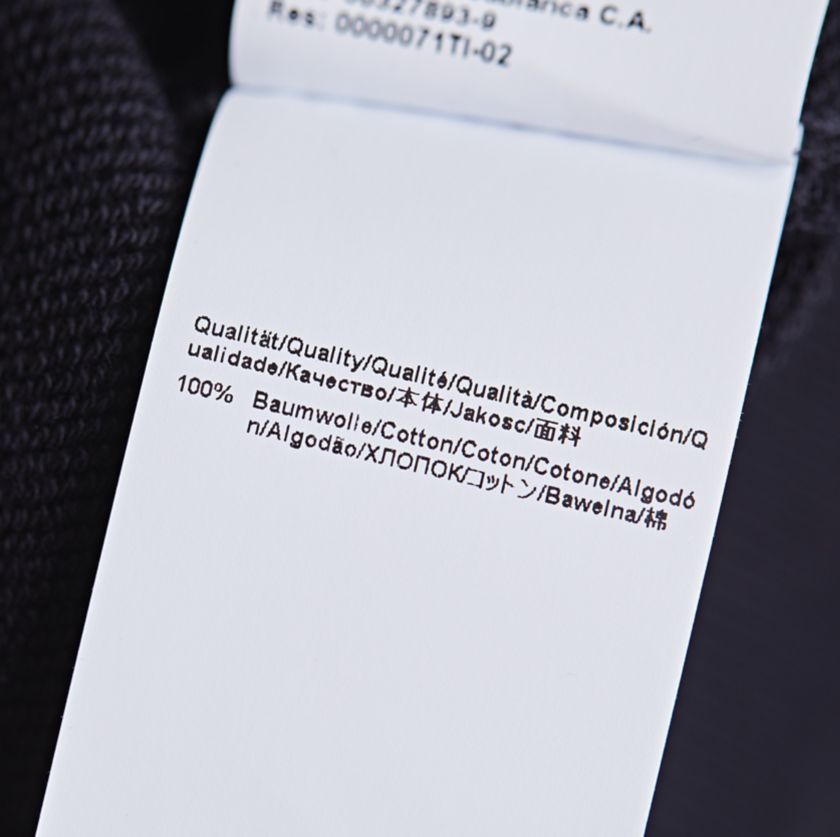 BOSS cotton inside label