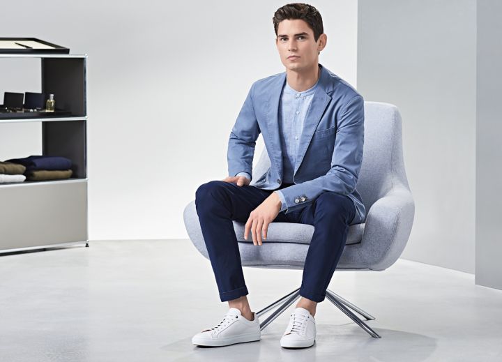 Boss blue blazer new arrivals