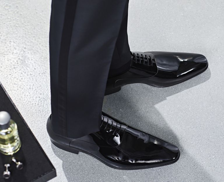 Hugo boss suit shoes clearance