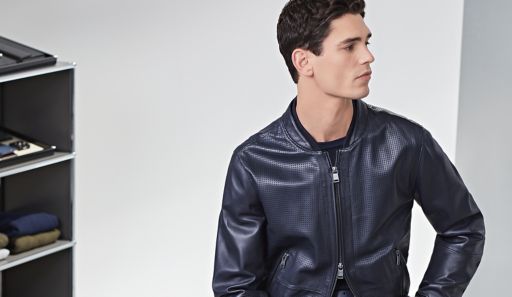 Hugo boss hotsell leather jacket quality