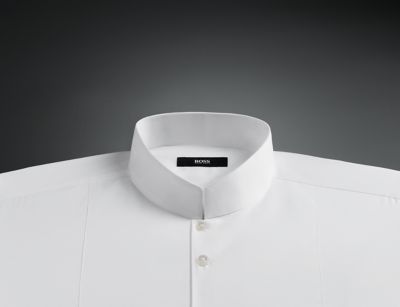 camisa blanca hugo boss hombre