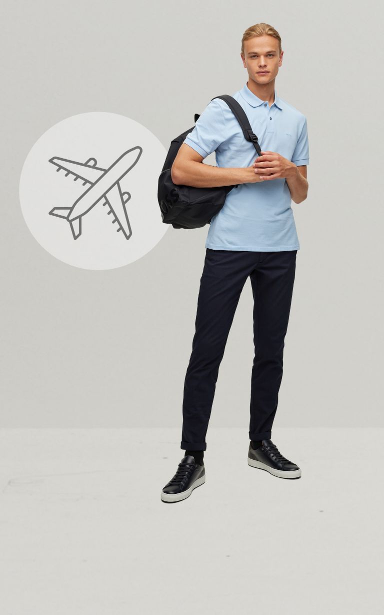 Hugo boss 7 palmas azul outlet