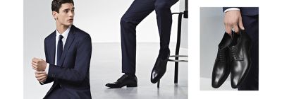 shoes to wear with navy blue suit