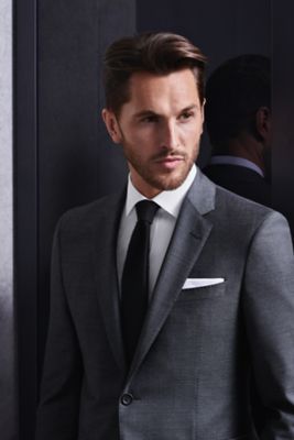 are hugo boss suits canvassed
