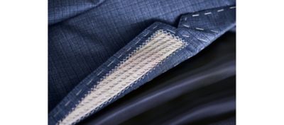 Tailoring process of the BOSS Full Canvas suit: The collar