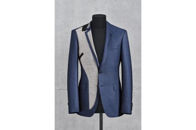 Tailoring process of the BOSS Full Canvas suit: The collar
