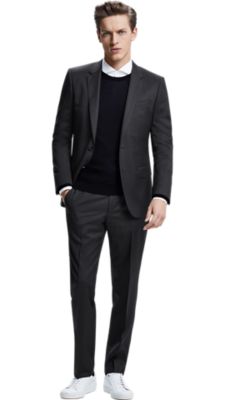 hugo boss black suit trousers