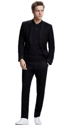 hugo boss suits black